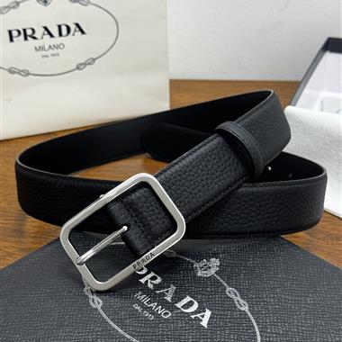 PRADA   2026新款時尚皮帶   3.5CM