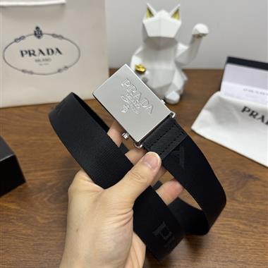 PRADA   2026新款時尚皮帶   3.5CM