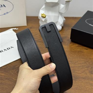 PRADA   2026新款時尚皮帶  4.0CM