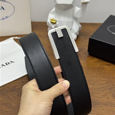 PRADA   2026新款時尚皮帶  4.0CM