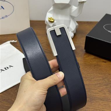PRADA   2026新款時尚皮帶  4.0CM