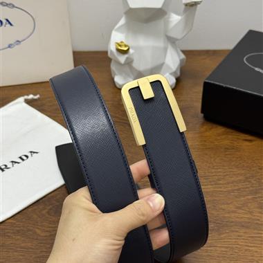 PRADA   2026新款時尚皮帶  4.0CM