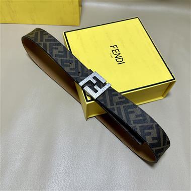 FENDI   2026新款時尚皮帶   4.0CM