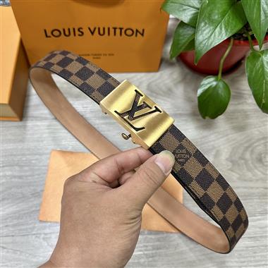 LOUIS VUITTON   2026新款時尚皮帶   3.5CM