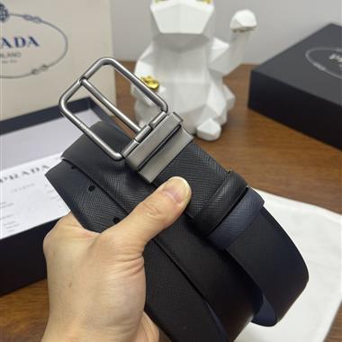 PRADA   2026新款時尚皮帶   3.5CM