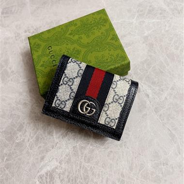 GUCCI   2026新款時尚皮夾錢包 尺寸：11*9*3CM
