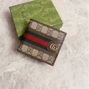 GUCCI   2026新款時尚皮夾錢包 尺寸：11*10CM