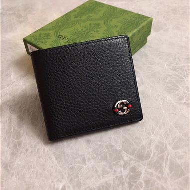 GUCCI   2026新款時尚皮夾錢包 尺寸：11*9CM