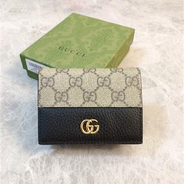 GUCCI   2026新款時尚皮夾錢包 尺寸：11x9x3CM