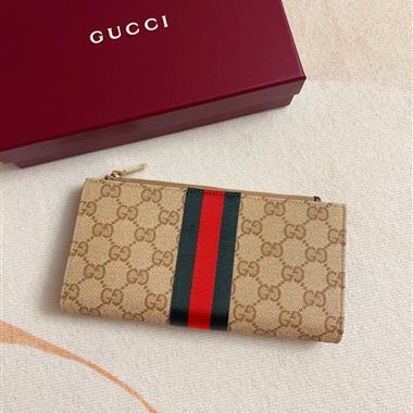 GUCCI   2026新款時尚皮夾錢包 尺寸：19*10CM