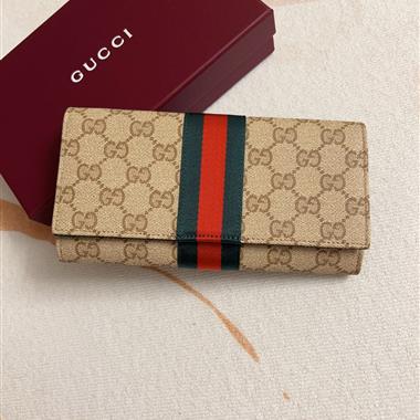 GUCCI   2026新款時尚皮夾錢包 尺寸：19*10CM