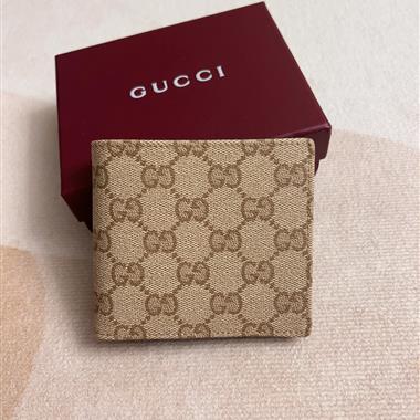 GUCCI   2026新款時尚皮夾錢包 尺寸：11*9CM