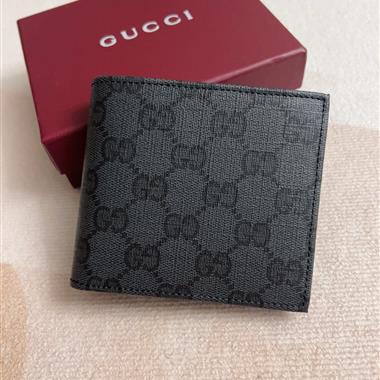 GUCCI   2026新款時尚皮夾錢包 尺寸：11*9CM