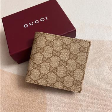 GUCCI   2026新款時尚皮夾錢包 尺寸：11*9CM