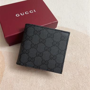 GUCCI   2026新款時尚皮夾錢包 尺寸：11*9CM