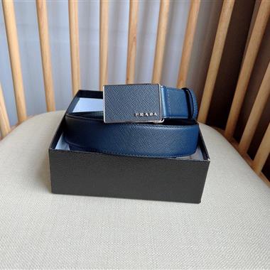 PRADA   2026新款時尚皮帶   3.5CM
