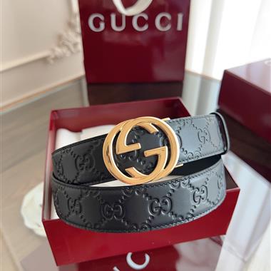 GUCCI   2026新款時尚皮帶  3.5CM