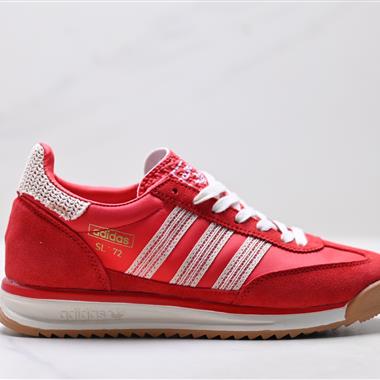 Adidas SL 72 RS 三葉草復古休閒跑步鞋休閒運動鞋
