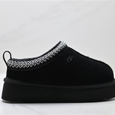 UGG TAZZ 舒適柔軟時尚 耐磨增高保暖 民族風一腳蹬保暖雪地靴