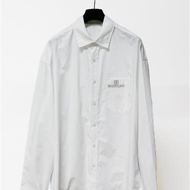 Balenciaga   2026秋冬新款長袖襯衫  尺寸偏大