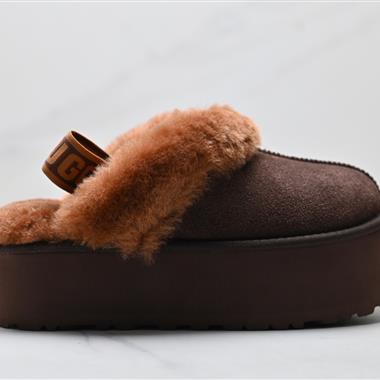 UGG DAKOTA 舒適柔軟時尚 耐磨增高保暖 一腳蹬保暖雪地靴