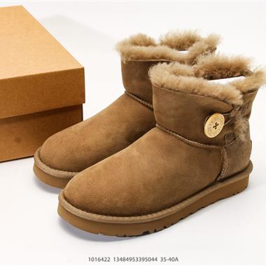 UGG MINI BAILEY BUTTON II 經典紐扣短筒平底套筒短靴雪地靴
