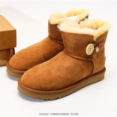 UGG MINI BAILEY BUTTON II 經典紐扣短筒平底套筒短靴雪地靴