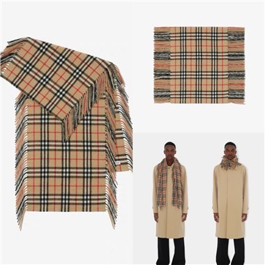 BURBERRY  2026秋冬新款時尚圍巾  尺寸：155-30
