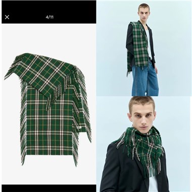 BURBERRY  2026秋冬新款時尚圍巾  尺寸：155-30
