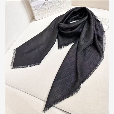 DIOR  2026秋冬新款時尚圍巾 尺寸：140-140