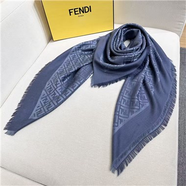 FENDI   2026秋冬新款時尚圍巾   尺寸：140-140