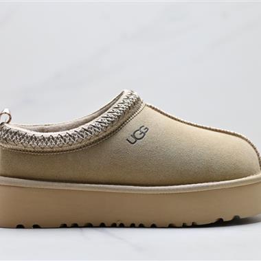 UGG TAZZ 舒適柔軟時尚 耐磨增高保暖 民族風一腳蹬保暖雪地靴