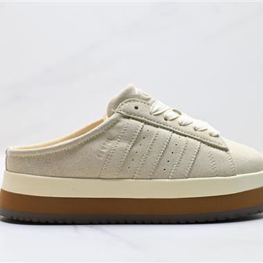 Adidas Originals Campus 00S WTR LO系列 面包風時尚潮流包頭拖鞋