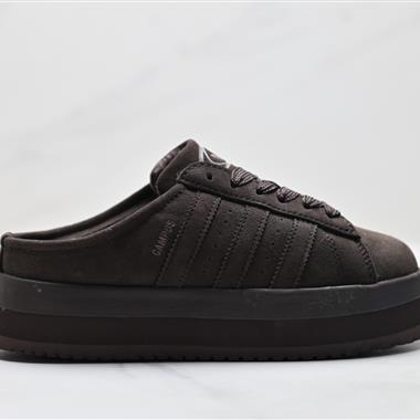 Adidas Originals Campus 00S WTR LO系列 面包風時尚潮流包頭拖鞋