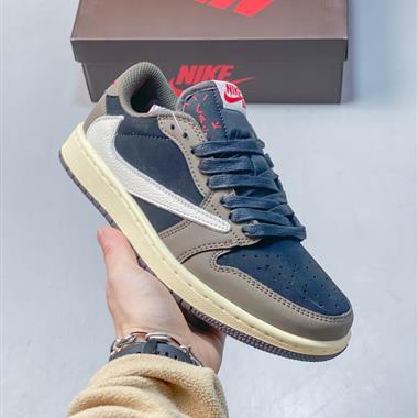 Travis Scott x Nike Air Jordan 1 Retro Low OG"Cactus Jack"AJ1 文化百搭休閒運動籃球鞋