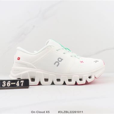 On Cloud X5 昂跑鏤空減震輕便跑步鞋