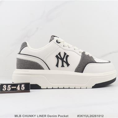 MLB CHUNKY LINER Denim Pocket 厚底休閒鞋