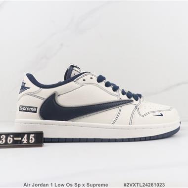 Nike Air Jordan 1 Low Os Sp x Supreme潮牌聯名款 低幫板鞋
